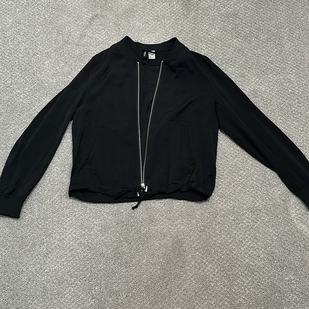 Black bomber jacket